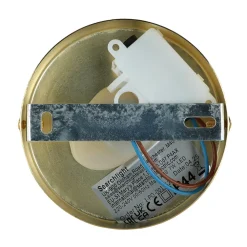 Searchlight Wandlampe Metall Glasschirm G9 IP44 B:10 cm in Messing