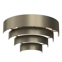 Luminex Wandlampe Metall in Titanium Gold B:40 cm E27 indirekt* Wandleuchten|Flurlampen