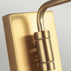 Clearance Elstead Wandlampe Metall in Weiß Messing E27 Retro Design