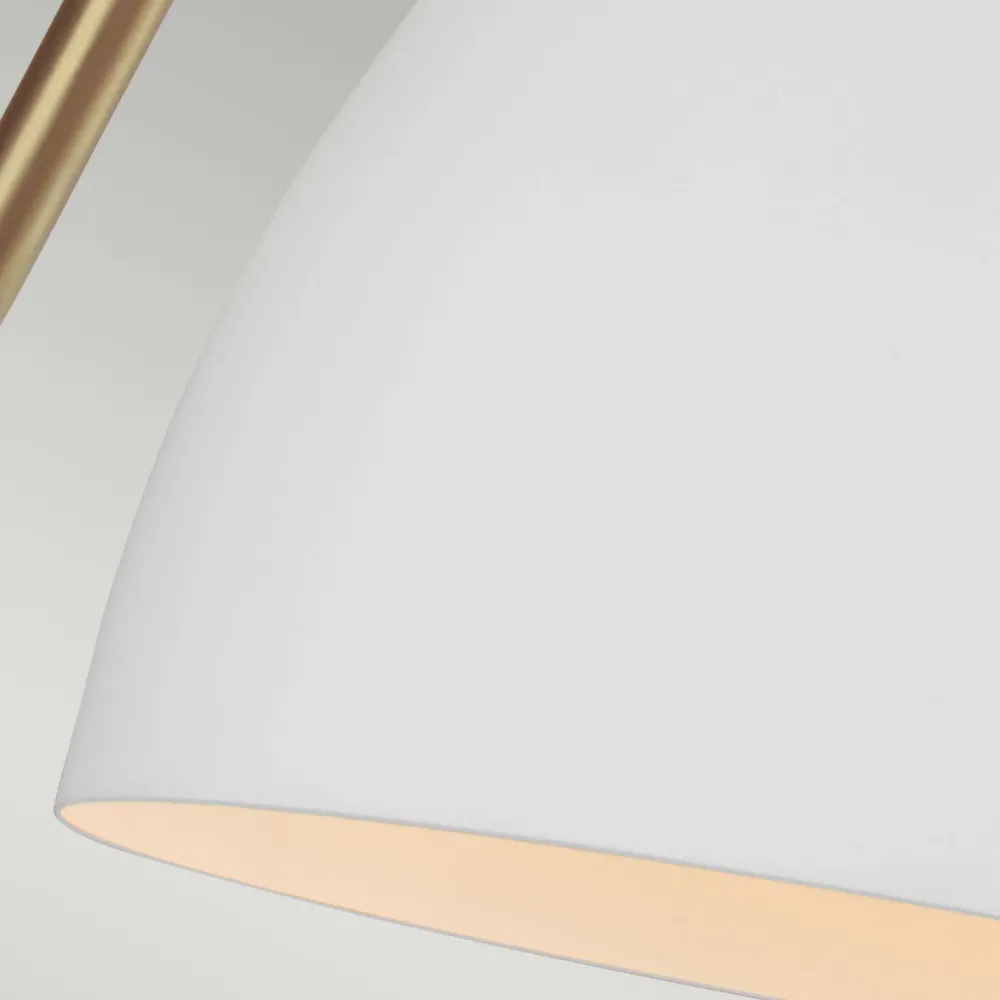 Clearance Elstead Wandlampe Metall in Weiß Messing E27 Retro Design