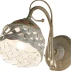 Ferroluce Wandlampe Metall Keramik 20 cm hoch E14 Landhausstil* Wohnzimmerlampen|Keramiklampen