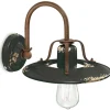 Ferroluce Wandlampe Metall Keramik E27 B: 25 cm Vintage NICOLA* Wohnzimmerlampen|Keramiklampen