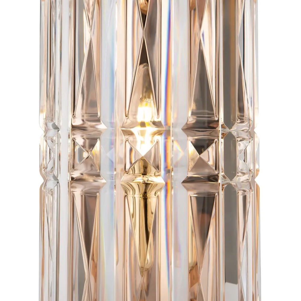 Best Maytoni Wandlampe Metall Rauchglas E14 25 cm hoch in Gold JONAS