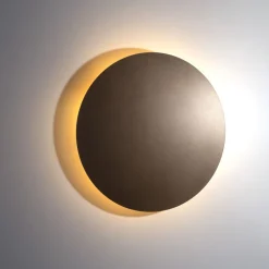 TK Lighting Wandlampe Metall rund Ø 40 cm Braun für 4x G9 indirekt* Wandleuchten|Flurlampen