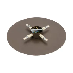 TK Lighting Wandlampe Metall rund Ø 40 cm Braun für 4x G9 indirekt* Wandleuchten|Flurlampen