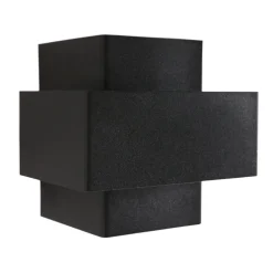 Steinhauer Wandlampe Metall Schwarz Gold H:13 cm inkl. G9 indirekt* Wandleuchten|Badezimmer Lampe