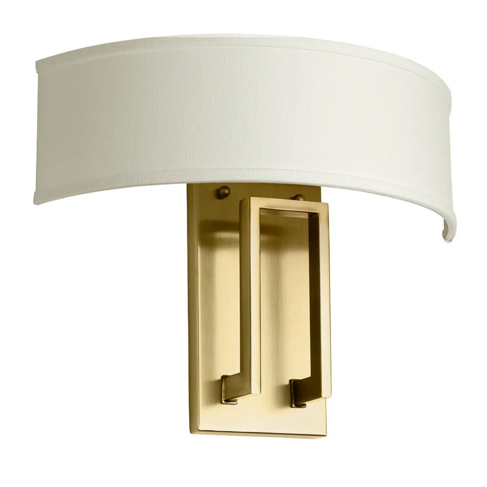 New Elstead Wandlampe Metall Stoff 38,1 cm breit E14 2-flammig