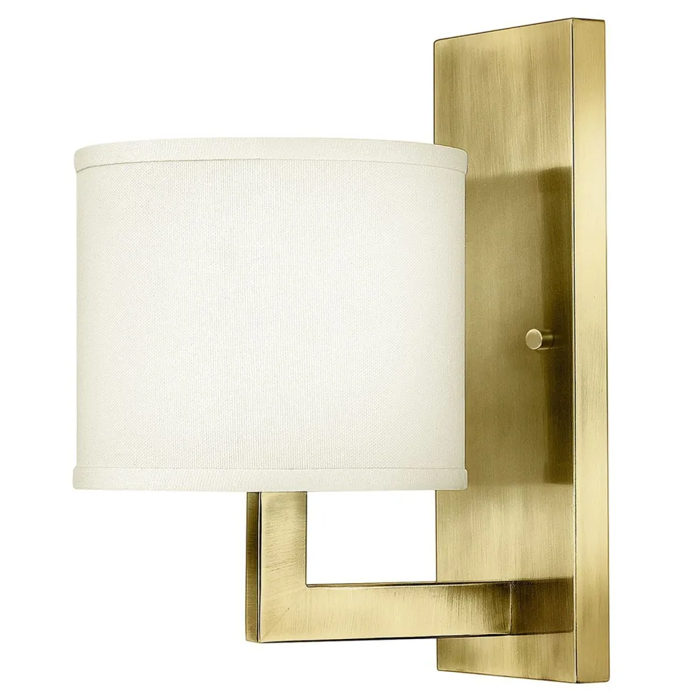 Elstead Wandlampe Metall Stoff E27 30,5 cm hoch Modern POLILLA* Wandleuchten|Stofflampen