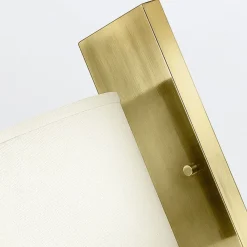 Elstead Wandlampe Metall Stoff E27 30,5 cm hoch Modern POLILLA* Wandleuchten|Stofflampen