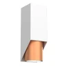 Luminex Wandlampe Metall Weiß Kupfer B:6 cm elegant akzentuiert* Wandleuchten|Flurlampen