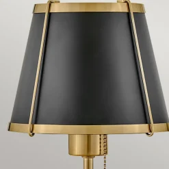 Elstead Wandlampe mit Schalter 40cm hoch E27 Metall in Messing Schwarz* Wandleuchten|Wohnzimmerlampen