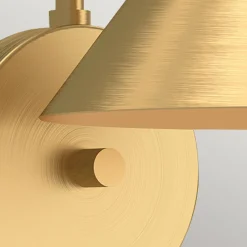 New Elstead Wandlampe mit Schalter Dimmer 21,3 cm hoch E27 in Gold