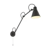 Searchlight Wandlampe mit Schalter Gelenk verstellbar Grau Metall* Wandleuchten|Wohnzimmerlampen