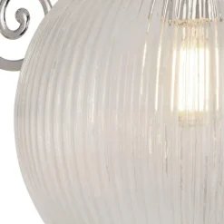 Hot Searchlight Wandlampe mit Schalter IP44 Chrom Weiß Kugelschirm Bad