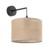 Outlet TK Lighting Wandlampe mit Schalter Jute E27 H: 30 cm Boho RIANNE