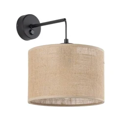 Outlet TK Lighting Wandlampe mit Schalter Jute E27 H: 30 cm Boho RIANNE