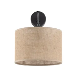 Outlet TK Lighting Wandlampe mit Schalter Jute E27 H: 30 cm Boho RIANNE