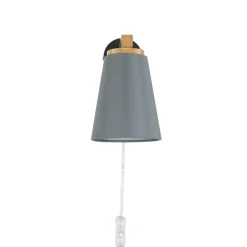 Online Easylight Wandlampe mit Schalter Kabel Grau Skandinavisch