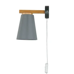 Online Easylight Wandlampe mit Schalter Kabel Grau Skandinavisch