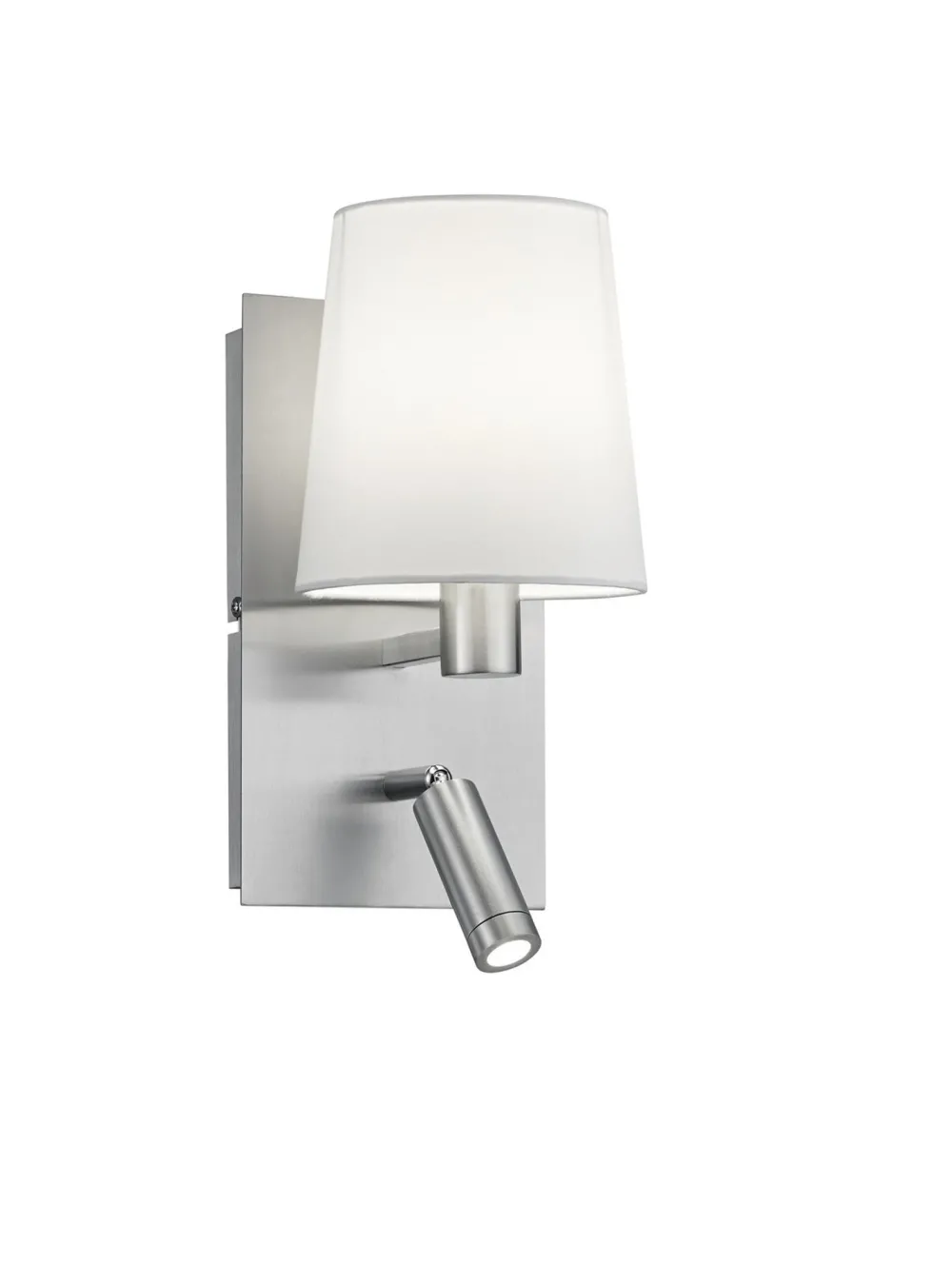 Trio Reality Wandlampe mit Schalter Metall Stoff Leselicht flexibel* Flurlampen|Wohnzimmerlampen