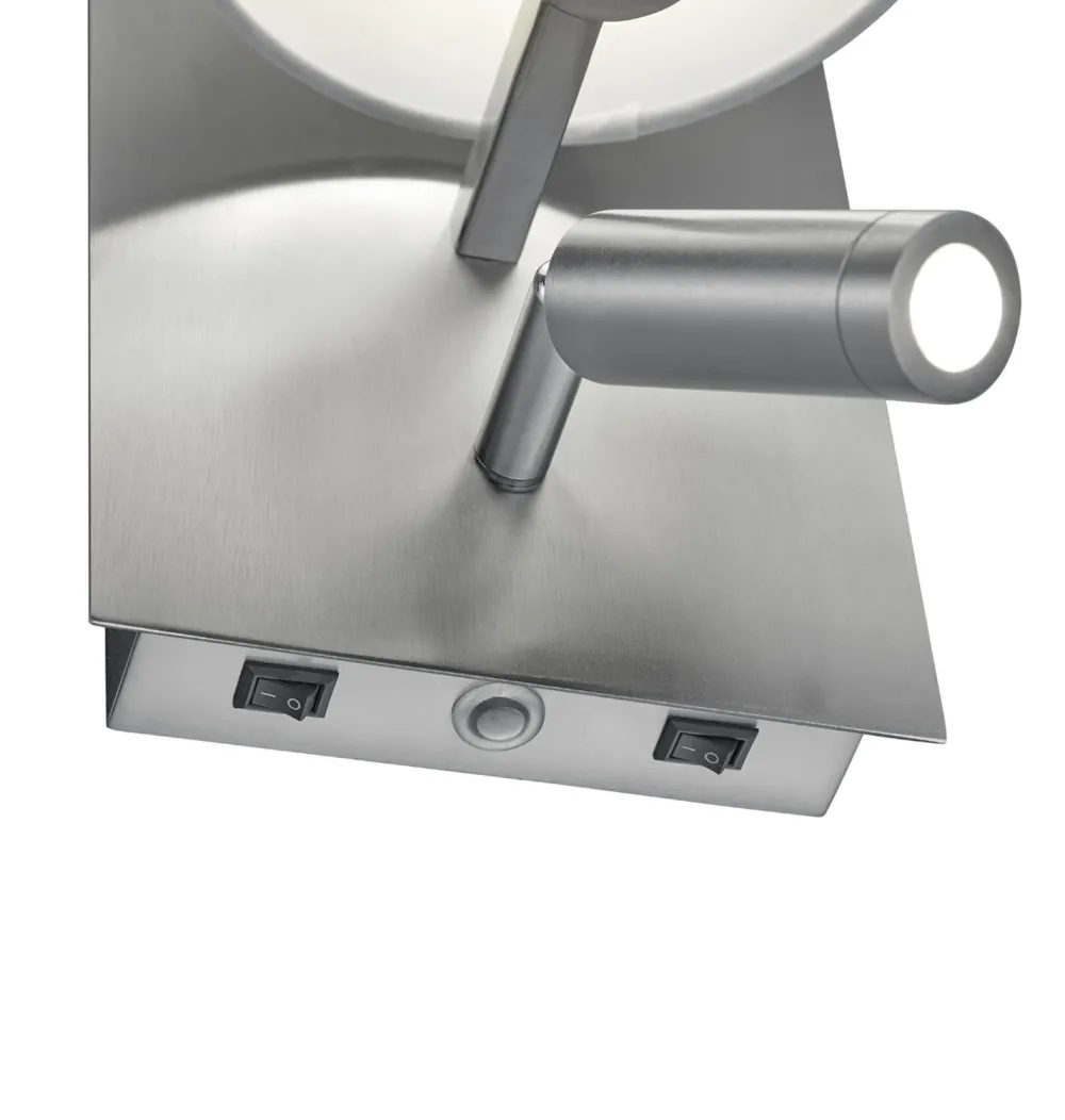 Trio Reality Wandlampe mit Schalter Metall Stoff Leselicht flexibel* Flurlampen|Wohnzimmerlampen