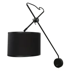 Clearance Nowodvorski Wandlampe mit Schalter Schwarz Gold VIPER flexibel