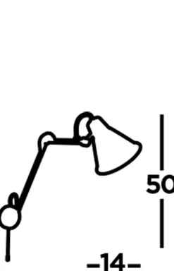 Searchlight Wandlampe mit Schalter verstellbar Schwarz Gold Gelenke* Wohnzimmerlampen|Retro Lampen