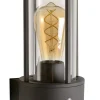 Discount Wandlampe mit Sensor Aluminium Glas Anthrazit IP44 E27