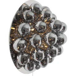 By Rydéns Wandlampe mit Stecker Schalter Rauchglas rund Ø 60 cm groß* Wandleuchten|Flurlampen