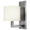 Hot Elstead Wandlampe POLILLA in Nickel eckig Lampe Wohnzimmer