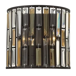 Hot Elstead Wandlampe PRISM B:31cm in Bronze Jugendstil Lampe