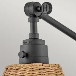 Elstead Wandlampe Rattan Metall Gelenkarm schwenkbar E27 zum Lesen* Wandleuchten|Wohnzimmerlampen