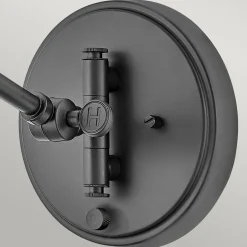 Elstead Wandlampe Rattan Metall Gelenkarm schwenkbar E27 zum Lesen* Wandleuchten|Wohnzimmerlampen