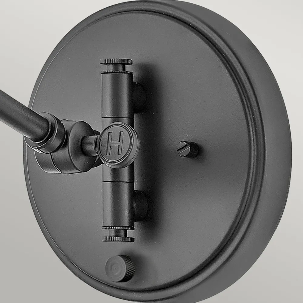 Elstead Wandlampe Rattan Metall Gelenkarm schwenkbar E27 zum Lesen* Wandleuchten|Wohnzimmerlampen