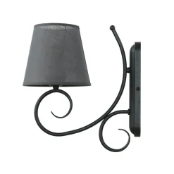 Lamkur Wandlampe Romantisch Anthrazit Landhaus gemütlich* Wandleuchten|Rustikale Lampen