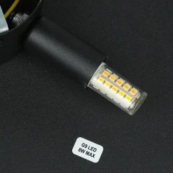 TK Lighting Wandlampe rund Ø 40 cm Metall Schwarz indirektes Licht* Moderne Lampen|Küchenlampen