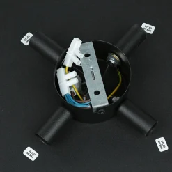 TK Lighting Wandlampe rund Ø 40 cm Metall Schwarz indirektes Licht* Moderne Lampen|Küchenlampen