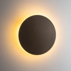 Outlet TK Lighting Wandlampe rund Braun Ø 30 cm klein 3x G9 indirektes Licht