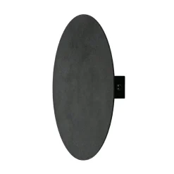 New TK Lighting Wandlampe rund flach Ø 20 cm Modern Metall Schwarz