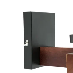 Easylight Wandlampe Rustikal B: 31 cm 2x E27 Metall Regenglas* Flurlampen|Küchenlampen