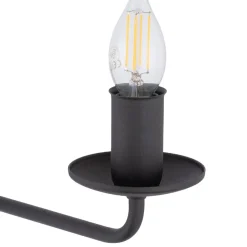 Sale TK Lighting Wandlampe Rustikal Metall Schwarz für E27 dekorativ