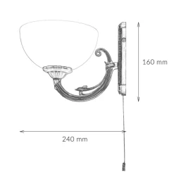 Hot Eglo Wandlampe Savoy Weiß