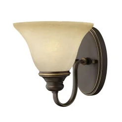 Best Elstead Wandlampe Schirm Glas Alabaster Landhaus elegant