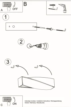 Sollux Wandlampe Schwarz Keramik Glas 42 cm Up Down indirekt* Keramiklampen|Küchenlampen