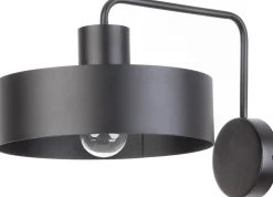 Sale Sigma Wandlampe Schwarz Metall E27 H:23 cm Retro Design