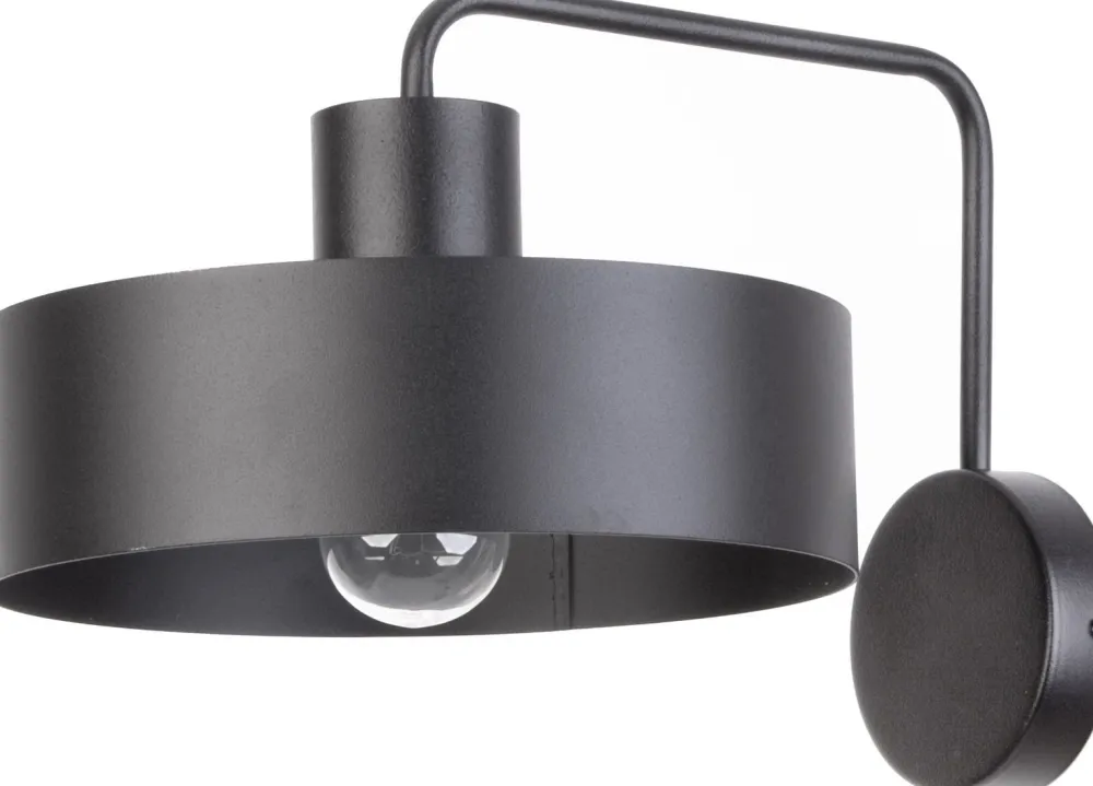 Sale Sigma Wandlampe Schwarz Metall E27 H:23 cm Retro Design