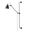 Sale ALDEX Wandlampe Schwarz Metall mit Schalter E27 H:113 cm