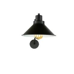 Nowodvorski Wandlampe Schwarz Metall verstellbar XXL E27* Industrie Lampen|Wohnzimmerlampen