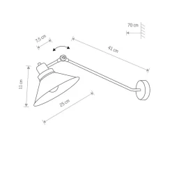 Nowodvorski Wandlampe Schwarz Metall verstellbar XXL E27* Industrie Lampen|Wohnzimmerlampen
