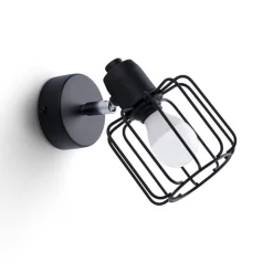 Sollux Wandlampe Schwarz schwenkbar klein Retro E14* Spots|Wandleuchten